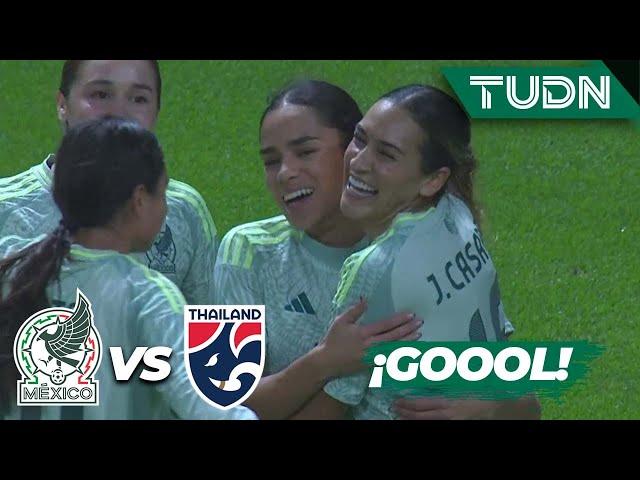 ¡EL TERCERO! Reyes define de primera | México 3-0 Tailandia | Amistoso Femenil 2024 | TUDN