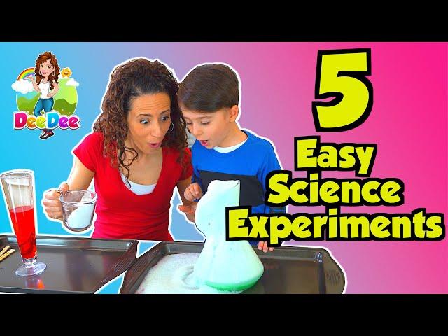 5 Easy Science Experiments for Kids with DeeDee | Learn at Home