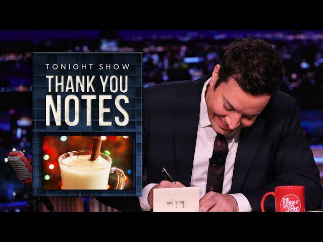 Thank You Notes: Christmas, the Three Wise Men | The Tonight Show Starring Jimmy Fallon