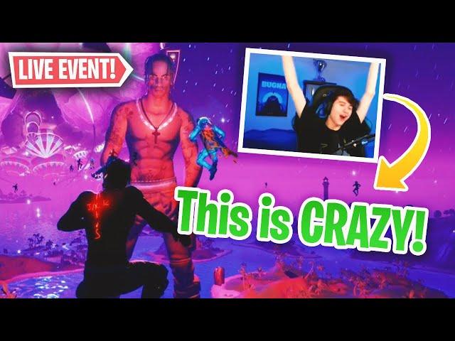 TRAVIS SCOTT FORTNITE CONCERT WAS ASTRONOMICAL!!! (Full Event) | Bugha