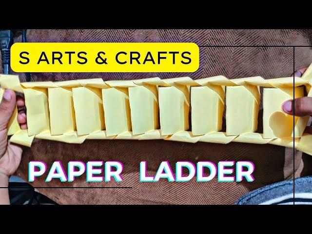 How to make a paper ladder || make paper ladder easy || origami paper ladder