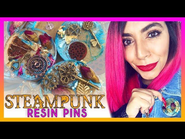 DIY Resin STEAMPUNK PiNS Tutorial