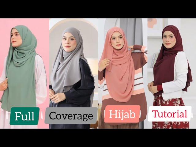 Simple And Easy Hijab Tutorial With Full Coverage । New Hijab Style । Everyday Hijab Tutorial ।