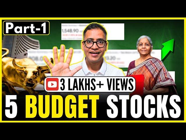 5 Budget Stocks set to Rally? | Time to buy before budget? | Budget 2024 | Rahul Jain Analysis