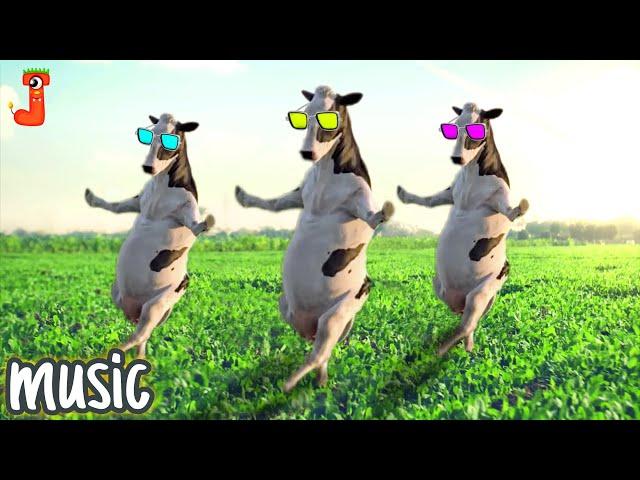 3 COW DANCE VIDEO FUNNY for 4 minutes│Cow Song & Cow Videos 2024 | Funny Cow dance | cow | cattle