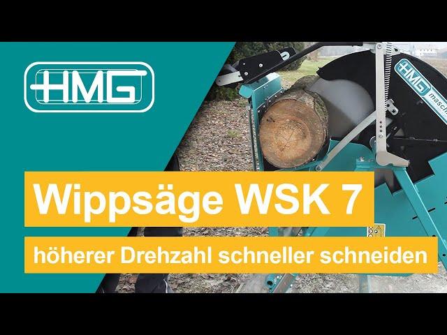 HMG Wippsäge WSK 7 - schneller Schneiden mit höherer Sägeblattdrehzahl