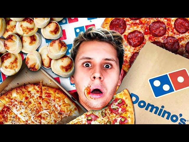 Schaffe ich 10 Pizzen?24 STUNDEN nur DOMINO’S Pizza ESSEN!