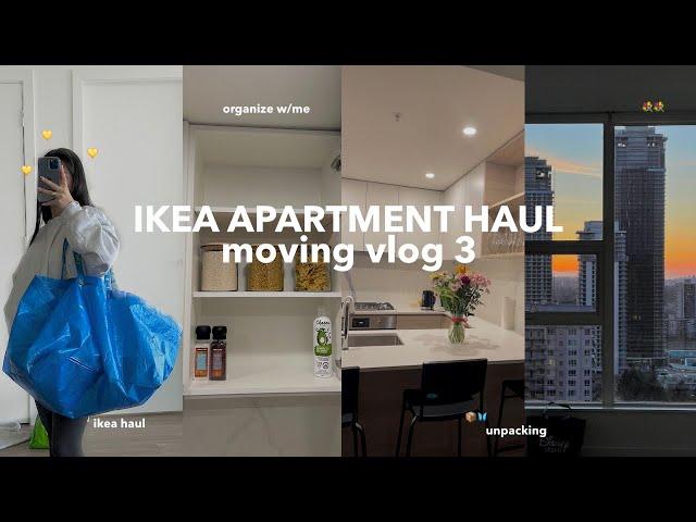 IKEA APARTMENT HAUL + ORGANIZATION & more unpacking (move in vlog 3)