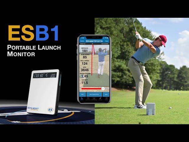 Ernest Sports ESB1 Portable Launch Monitor - NEW app features