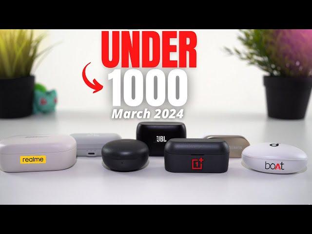 Top 5 Best Wireless Earbuds Under 1000 in 2024 l Best TWS Earbuds Under 1000 Rs 