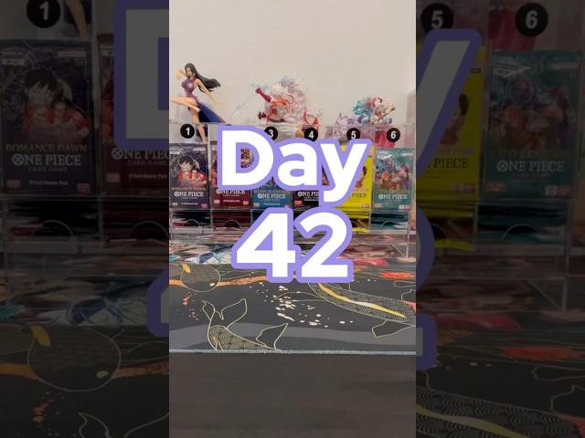 Day 42: OPENING ONE PIECE PACK UNTIL WE HIT A MANGA RARE! #onepiece #tcg #series #anime