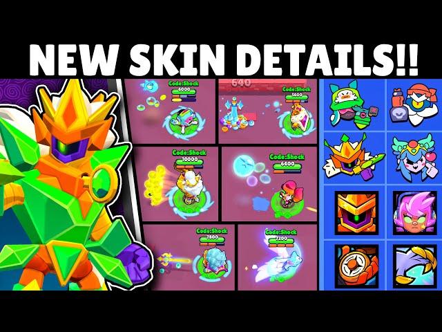 All the New Skins Animation, Price, Custom Pins & More! | #classicbrawl