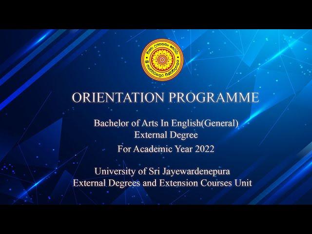 Bachelor Of Arts In English (General) External Degree Programme