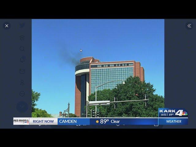 KARK 4 News at 6 - Crews responding to fire at Marriott Hotel in downtown Little Rock