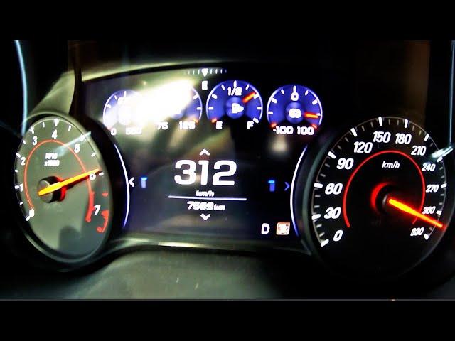 Chevrolet Camaro ZL1 (MY 2021 /659hp) 0-312 kph on the Autobahn #ZL1 #Camaro