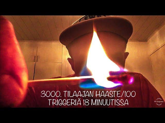 #asmrsuomi#100 TRIGGERS IN 18 MINUTES ASMR(100 erilaista ääntä)