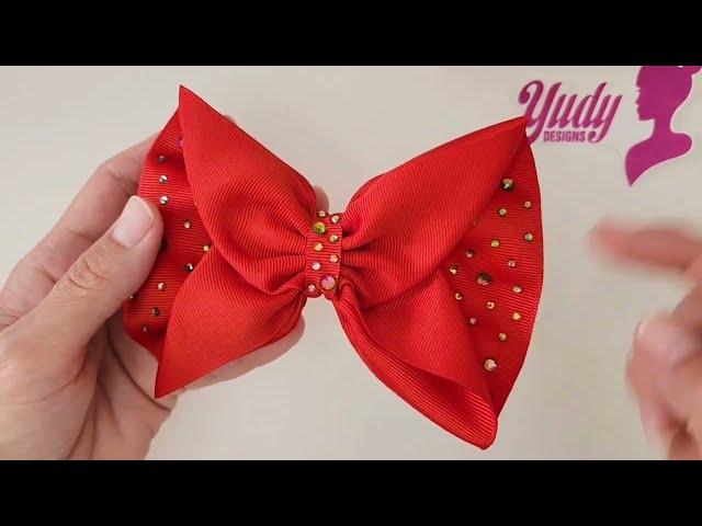 How to make a Bow with 3" ribbon | Moño con Listón de 7.5 cm