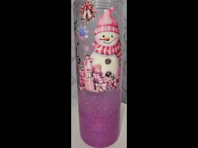 101. Sparkling Magical Glitter Christmas Tumbler #tumbler #epoxyresin