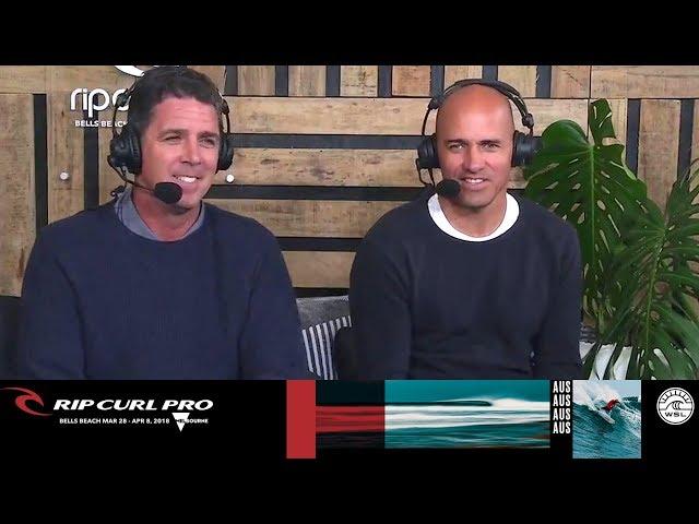 Kelly Slater Stops by to Talk About Injuries & New Scoring - Rip Curl Pro Bells Beach 2018