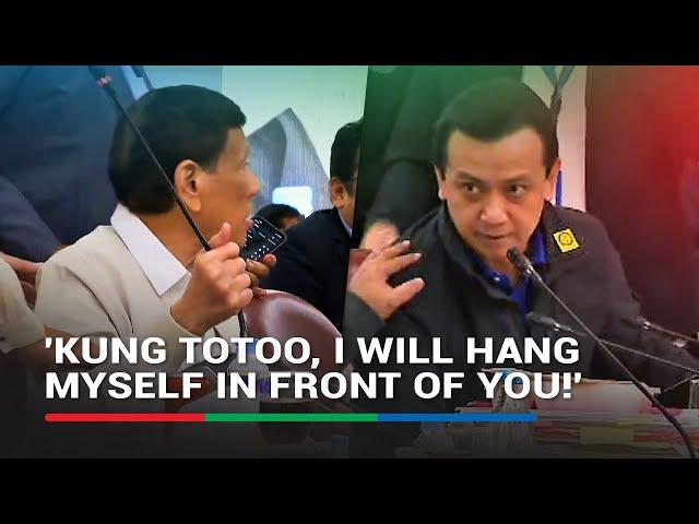 Chaos as enraged Duterte nearly throws mic at Trillanes over bank accounts | ABS-CBN News