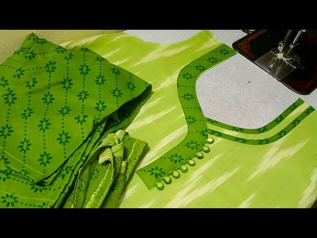 Very easy and Beautiful Chudi neck design cutting and stitching #trending #salwar #design #kurti