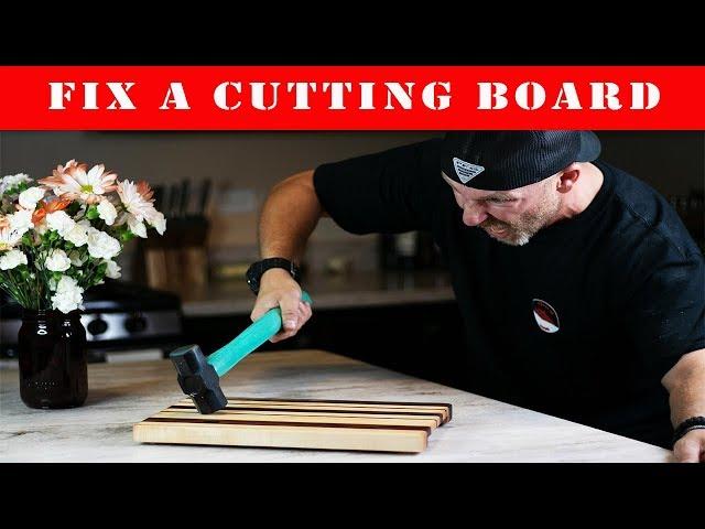 How To Fix A Wood Cutting Board - Dishwasher NO NO !!!