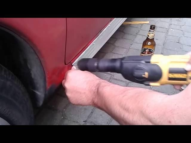 How NOT TO fix rust on your car. Butchering old Fiat Seicento