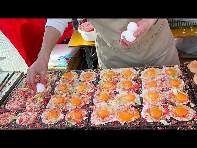 japanese street food - OSAKA-YAKI (mini okonomiyaki)