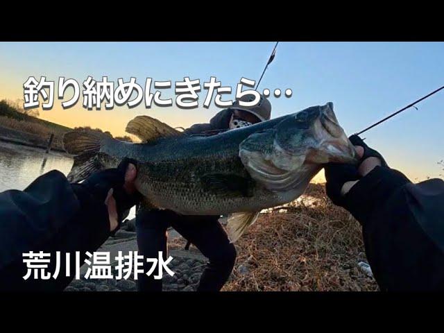 【荒川】年納に来たらモンスター釣れた！【バス釣り】