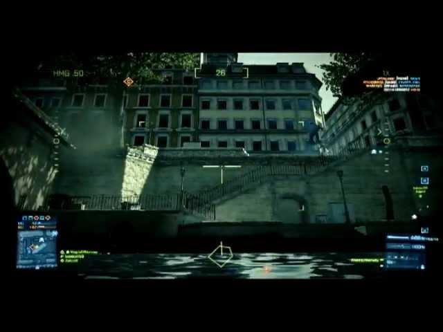 Battlefield 3 underwater tankdriving in seine crossing river