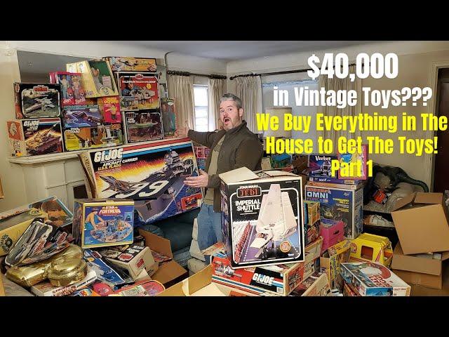 80s Toy Hoard! We Buy the Contents of a House & Find $40K In Vintage GI Joe Star War & More! Part 1