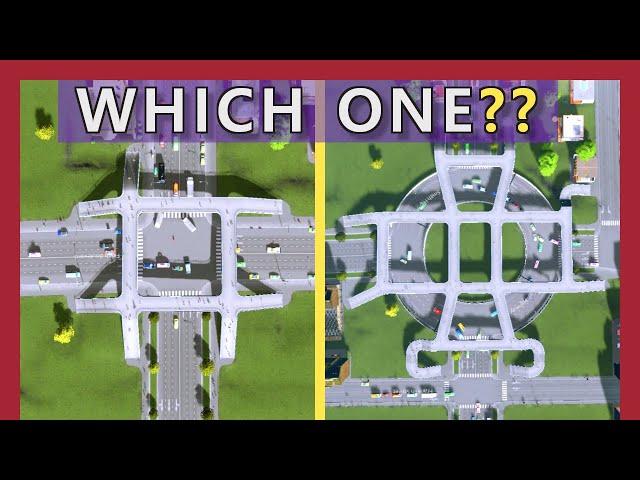 Cities Skylines Roundabout or Intersection [Which to Use?] 2022