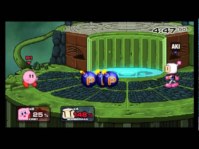 [SSF2 0.9b] - Kirby (Meyguhmein) vs. Bomberman (AfroAkira)