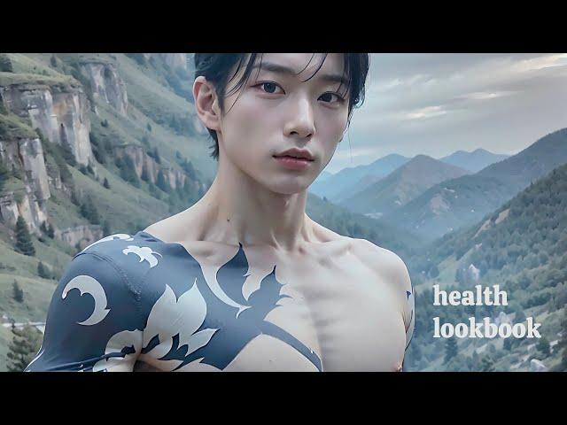 [AI 4K Lookbook] 체대 남성 | a man in physical education | 体大男性 | AI Art and k-pop model