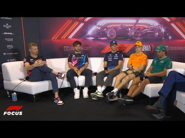 Pre Race Drivers Press Conference Hungarian Grand Prix 2024