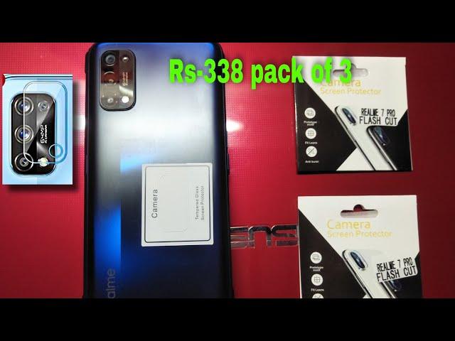 Realme 7 Pro Back Camera Lens Protector Glass | TK Auto