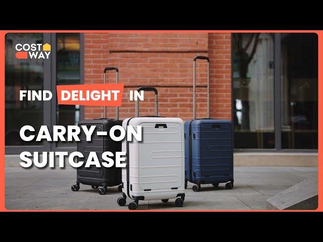 COSTWAY - 20 Inch Carry-on Luggage PC Hardside Suitcase BL10004DK #costway #review