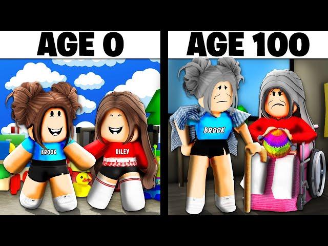 We Lived From 0 To 100 YEARS OLD In Roblox Brookhaven!!