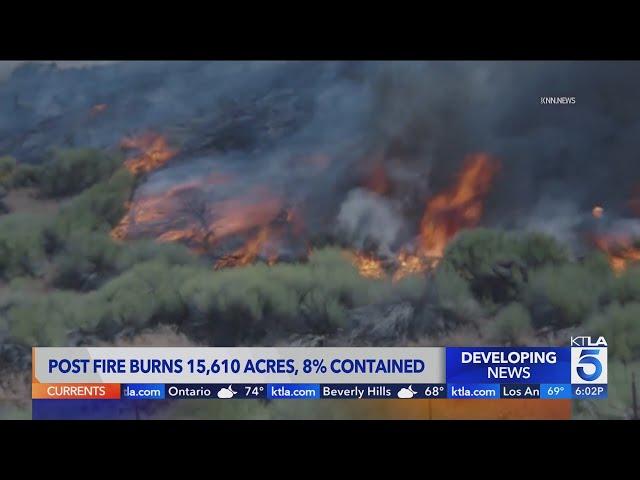 'Post Fire' burns 15,610 acres