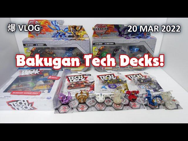 Bakugan TECH DECKS & Geogan Brawler Packs!! [20 MAR 2022] | BAKUGAN VLOG #080