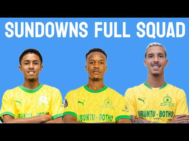 Mamelodi Sundowns Full Squad for 2024/2025 Season