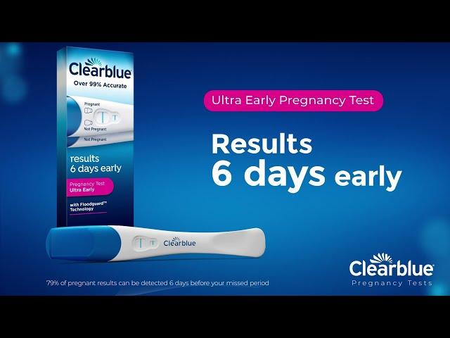 Clearblue Ultra Early Pregnancy Test with Results 6 days before your missed period - Feature Video