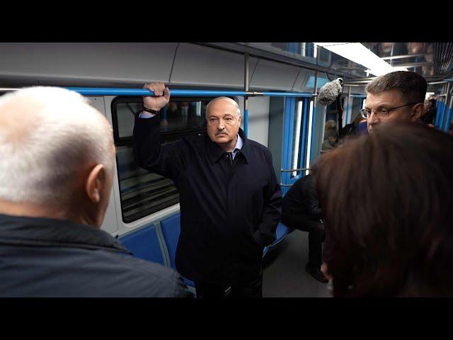 Лукашенко в метро: Ко мне их даже не посылай! Я тебе сказал публично! // Новые станции метро, Минск