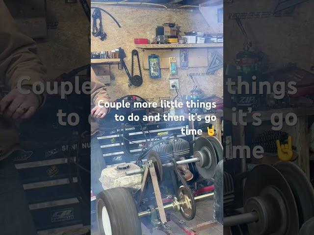 Go kart build with snowmobile engine!!