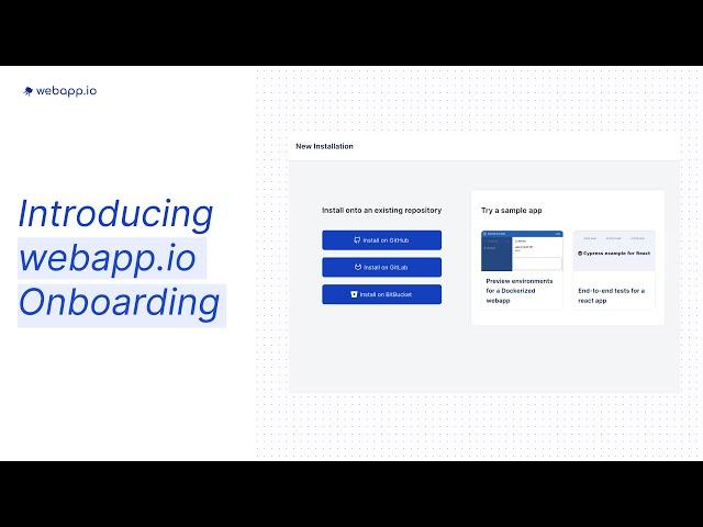 Introducing webapp.io new onboarding template