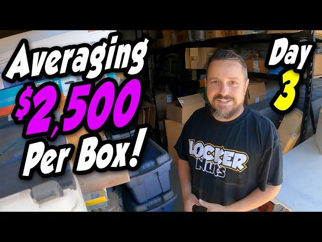 $2,500 per tote on average? Day 3 in the Million Dollar Locker and I am finding amazing stuff!