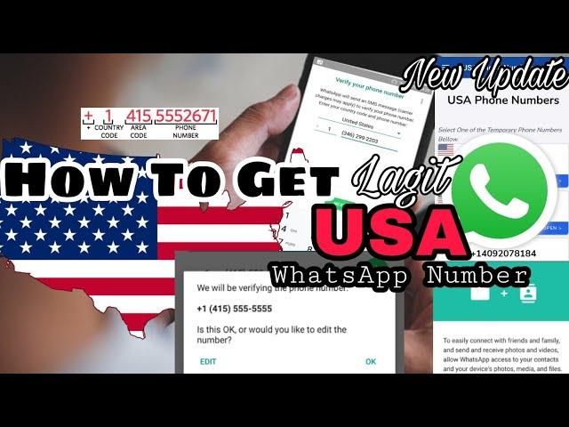 How To Get FREE US WhatsApp Number | HOW TO CREATE FREE USA WhatsApp Number 2022