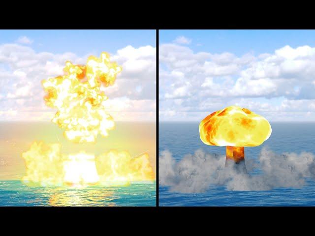 ️ Nuke Effect Comparison – Modern Warships v0.84 – Phantom Armada