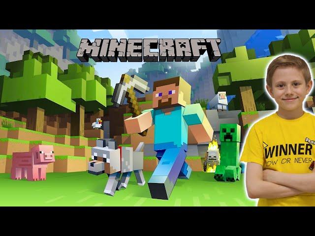 MINECRAFT для новичков - Добываем ресурсы и предметы для строительства дома. Даник и Майнкрафт