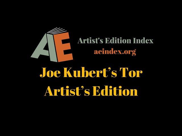 Joe Kubert’s Tor Artist’s Edition (flip through)